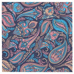 Background Ornament Paisley Wooden Puzzle Square