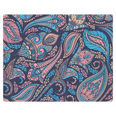 Background Ornament Paisley One Side Premium Plush Fleece Blanket (medium) by Jancukart