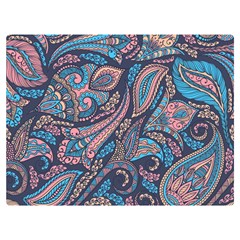 Background Ornament Paisley One Side Premium Plush Fleece Blanket (extra Small)