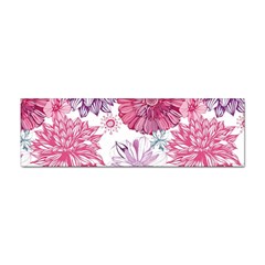 Red And Pink Flowers Vector Art Asters Patterns Backgrounds Sticker Bumper (10 Pack)