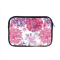 Red And Pink Flowers Vector Art Asters Patterns Backgrounds Apple Macbook Pro 15  Zipper Case