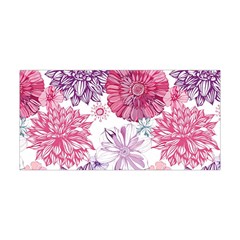 Red And Pink Flowers Vector Art Asters Patterns Backgrounds Yoga Headband by Jancukart