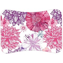 Red And Pink Flowers Vector Art Asters Patterns Backgrounds Velour Seat Head Rest Cushion