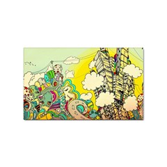 Doodle Wallpaper Artistic Surreal Sticker (rectangular)