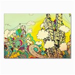 Doodle Wallpaper Artistic Surreal Postcard 4 x 6  (Pkg of 10) Front