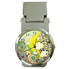 Doodle Wallpaper Artistic Surreal Money Clip Watches