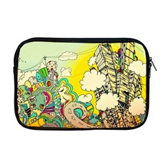 Doodle Wallpaper Artistic Surreal Apple Macbook Pro 17  Zipper Case