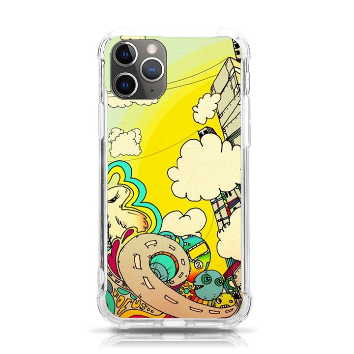 Doodle Wallpaper Artistic Surreal iPhone 11 Pro 5.8 Inch TPU UV Print Case