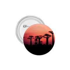 Baobabs Trees Silhouette Landscape Sunset Dusk 1 75  Buttons by Jancukart