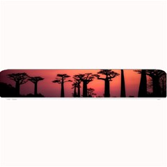 Baobabs Trees Silhouette Landscape Sunset Dusk Small Bar Mat