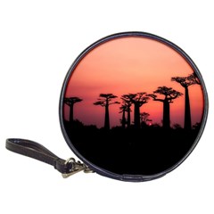 Baobabs Trees Silhouette Landscape Sunset Dusk Classic 20-cd Wallets