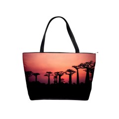 Baobabs Trees Silhouette Landscape Sunset Dusk Classic Shoulder Handbag by Jancukart