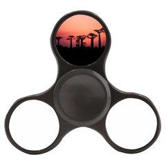 Baobabs Trees Silhouette Landscape Sunset Dusk Finger Spinner by Jancukart