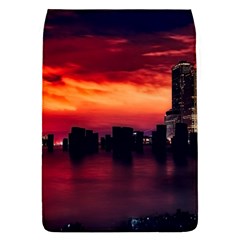 New York City Urban Skyline Harbor Bay Reflections Removable Flap Cover (l) by Jancukart