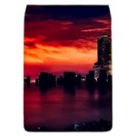 New York City Urban Skyline Harbor Bay Reflections Removable Flap Cover (L) Front