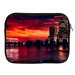 New York City Urban Skyline Harbor Bay Reflections Apple iPad 2/3/4 Zipper Cases Front