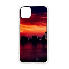 New York City Urban Skyline Harbor Bay Reflections Iphone 11 Tpu Uv Print Case