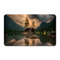 Nature Waters Lake Island Landscape Thunderstorm Magnet (rectangular)