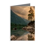 Nature Waters Lake Island Landscape Thunderstorm Mini Greeting Cards (Pkg of 8) Right