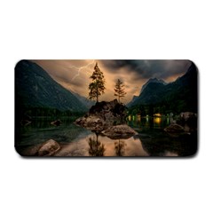 Nature Waters Lake Island Landscape Thunderstorm Medium Bar Mat