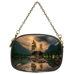 Nature Waters Lake Island Landscape Thunderstorm Chain Purse (one Side)