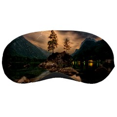 Nature Waters Lake Island Landscape Thunderstorm Sleeping Mask