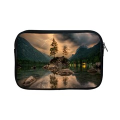 Nature Waters Lake Island Landscape Thunderstorm Apple Ipad Mini Zipper Cases