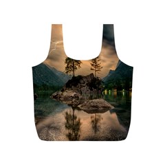 Nature Waters Lake Island Landscape Thunderstorm Full Print Recycle Bag (s)