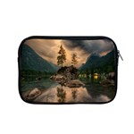 Nature Waters Lake Island Landscape Thunderstorm Apple MacBook Pro 15  Zipper Case Front