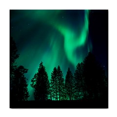 Aurora Northern Lights Phenomenon Atmosphere Sky Tile Coaster by Jancukart