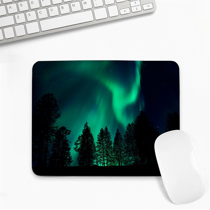 Aurora Northern Lights Phenomenon Atmosphere Sky Small Mousepad