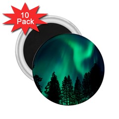 Aurora Northern Lights Phenomenon Atmosphere Sky 2 25  Magnets (10 Pack)  by Jancukart