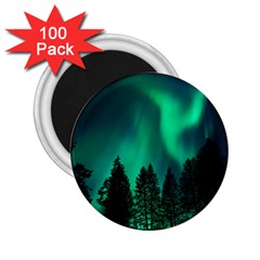 Aurora Northern Lights Phenomenon Atmosphere Sky 2 25  Magnets (100 Pack)  by Jancukart