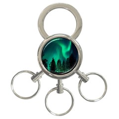 Aurora Northern Lights Phenomenon Atmosphere Sky 3-ring Key Chain by Jancukart