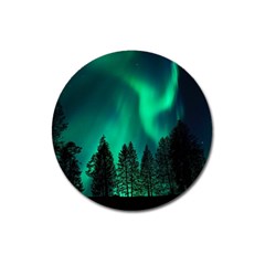 Aurora Northern Lights Phenomenon Atmosphere Sky Magnet 3  (round)