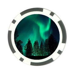 Aurora Northern Lights Phenomenon Atmosphere Sky Poker Chip Card Guard by Jancukart