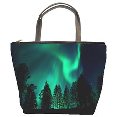 Aurora Northern Lights Phenomenon Atmosphere Sky Bucket Bag