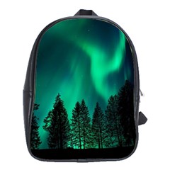 Aurora Northern Lights Phenomenon Atmosphere Sky School Bag (large)