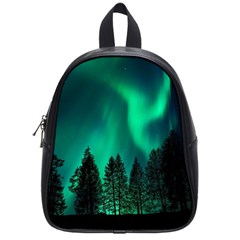 Aurora Northern Lights Phenomenon Atmosphere Sky School Bag (small)