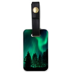 Aurora Northern Lights Phenomenon Atmosphere Sky Luggage Tag (one Side)