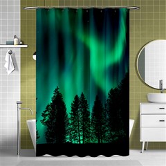 Aurora Northern Lights Phenomenon Atmosphere Sky Shower Curtain 48  X 72  (small)  by Jancukart