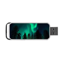 Aurora Northern Lights Phenomenon Atmosphere Sky Portable Usb Flash (two Sides)