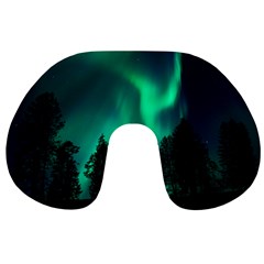 Aurora Northern Lights Phenomenon Atmosphere Sky Travel Neck Pillow