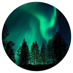 Aurora Northern Lights Phenomenon Atmosphere Sky Round Trivet by Jancukart