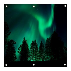 Aurora Northern Lights Phenomenon Atmosphere Sky Banner And Sign 3  X 3  by Jancukart