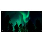 Aurora Northern Lights Phenomenon Atmosphere Sky Banner and Sign 8  x 4  Front