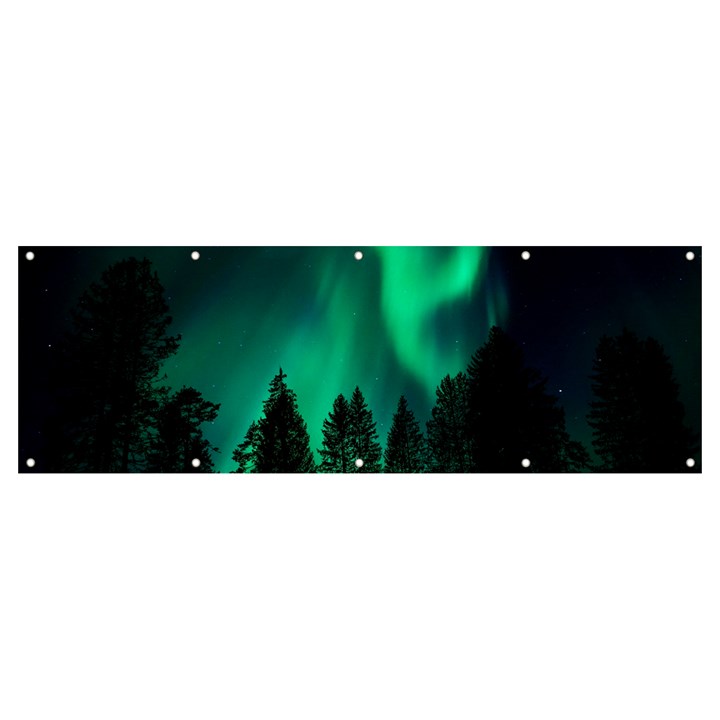 Aurora Northern Lights Phenomenon Atmosphere Sky Banner and Sign 12  x 4 