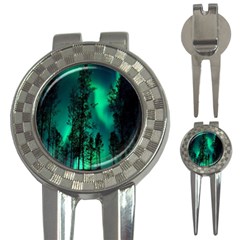 Aurora Northern Lights Celestial Magical Astronomy 3-in-1 Golf Divots by Jancukart