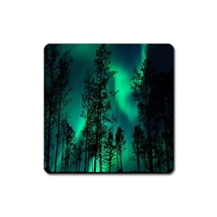 Aurora Northern Lights Celestial Magical Astronomy Square Magnet