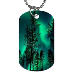 Aurora Northern Lights Celestial Magical Astronomy Dog Tag (one Side)